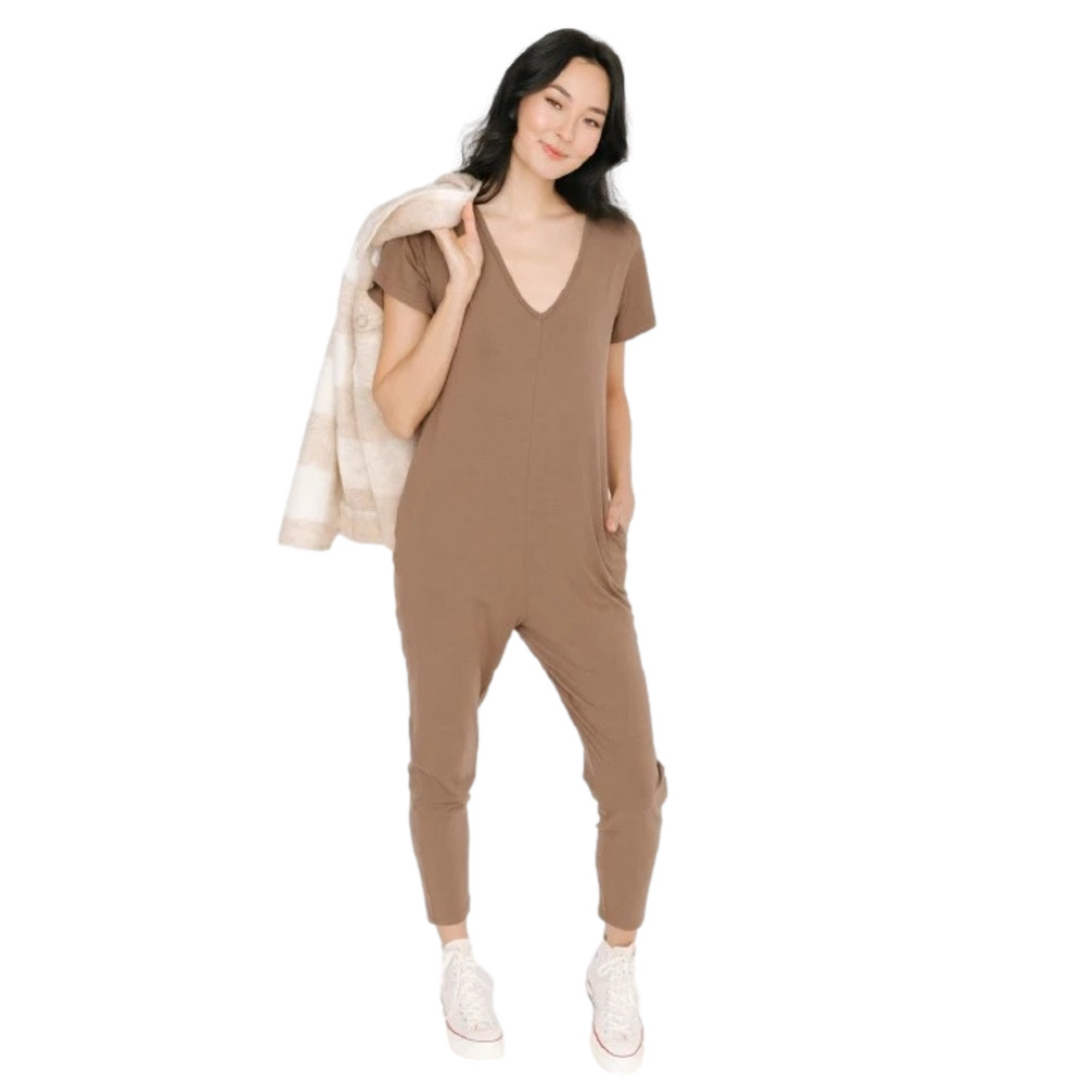 Smash + Tess Sunday Romper Brown Small